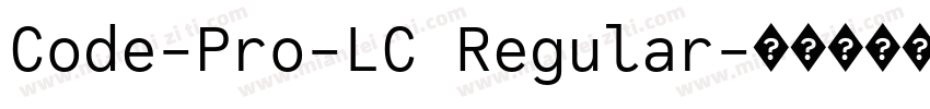 Code-Pro-LC Regular字体转换